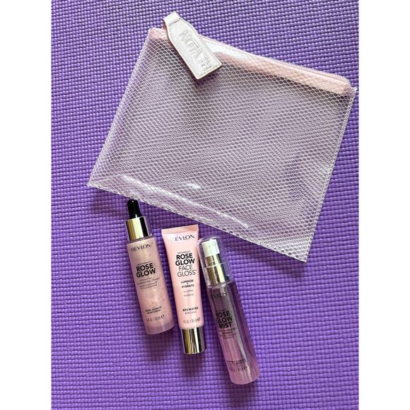 New Makeup Lot Revlon Photoready: Rose Glow Primer, Face Gloss & Mist Skincare - Picture 3 of 3